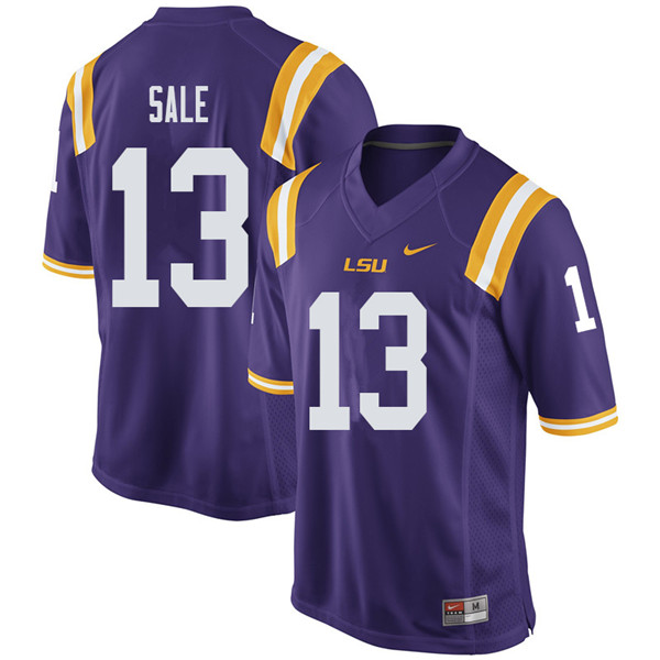 Men #13 Andre Sale LSU Tigers College Football Jerseys Sale-Purple